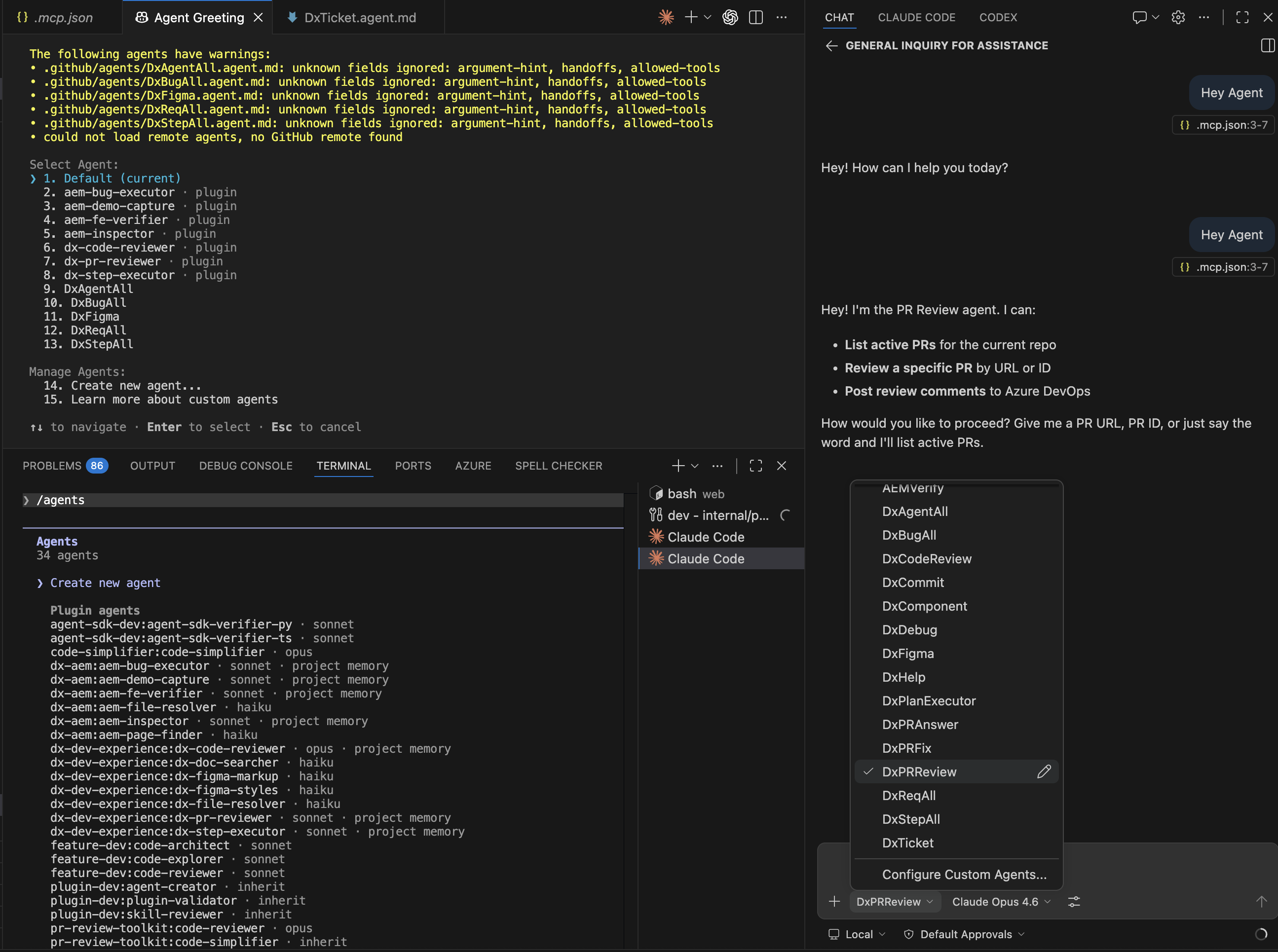 How to Select an Agent: Three UIs, One Concept example